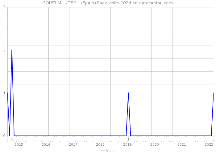 SOLER MUNTE SL. (Spain) Page visits 2024 