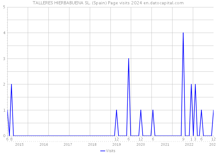 TALLERES HIERBABUENA SL. (Spain) Page visits 2024 