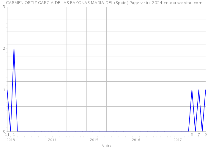 CARMEN ORTIZ GARCIA DE LAS BAYONAS MARIA DEL (Spain) Page visits 2024 