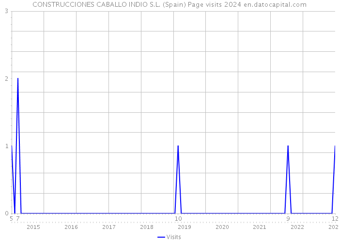 CONSTRUCCIONES CABALLO INDIO S.L. (Spain) Page visits 2024 