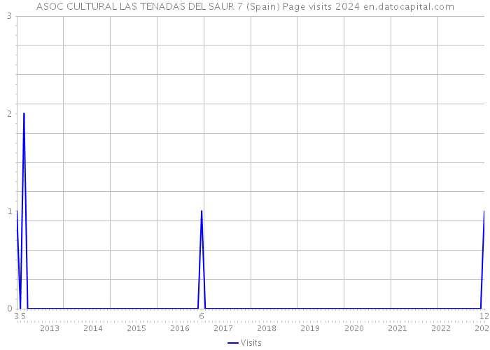 ASOC CULTURAL LAS TENADAS DEL SAUR 7 (Spain) Page visits 2024 