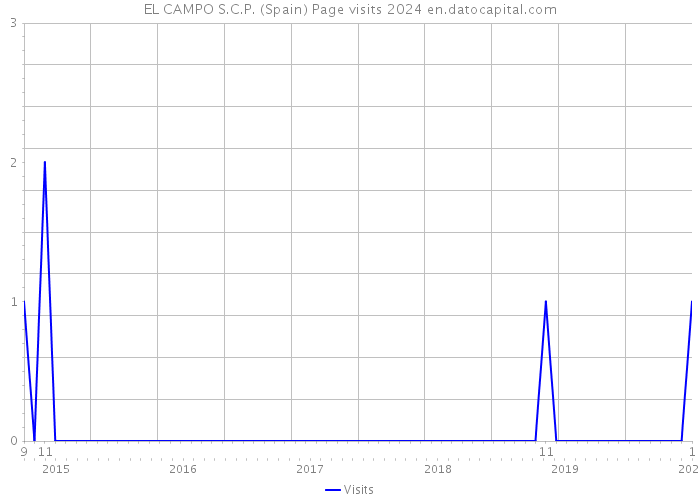 EL CAMPO S.C.P. (Spain) Page visits 2024 