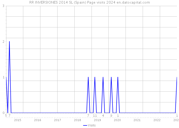 RR INVERSIONES 2014 SL (Spain) Page visits 2024 