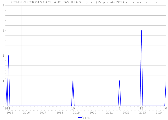 CONSTRUCCIONES CAYETANO CASTILLA S.L. (Spain) Page visits 2024 