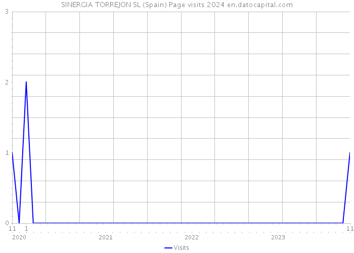 SINERGIA TORREJON SL (Spain) Page visits 2024 