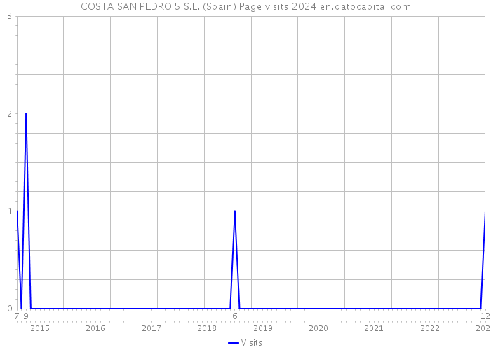 COSTA SAN PEDRO 5 S.L. (Spain) Page visits 2024 