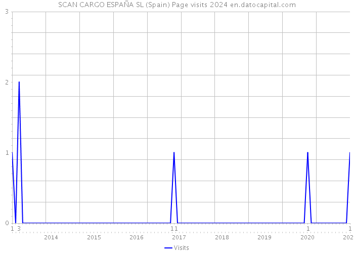 SCAN CARGO ESPAÑA SL (Spain) Page visits 2024 