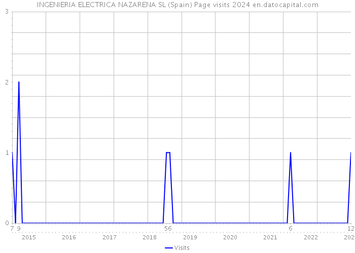 INGENIERIA ELECTRICA NAZARENA SL (Spain) Page visits 2024 