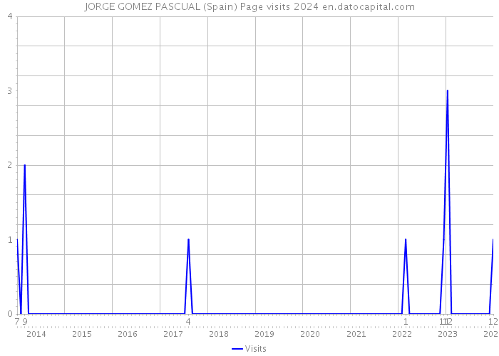 JORGE GOMEZ PASCUAL (Spain) Page visits 2024 