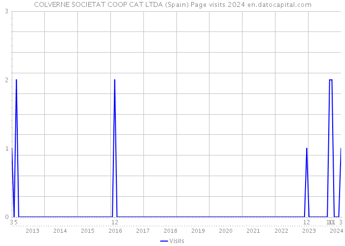 COLVERNE SOCIETAT COOP CAT LTDA (Spain) Page visits 2024 