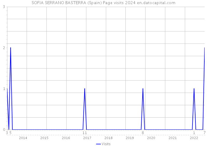 SOFIA SERRANO BASTERRA (Spain) Page visits 2024 