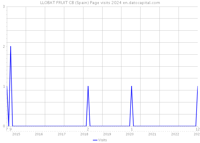 LLOBAT FRUIT CB (Spain) Page visits 2024 