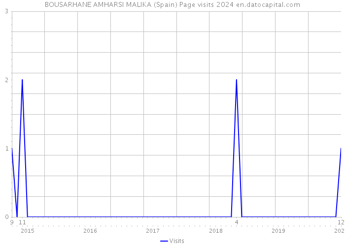 BOUSARHANE AMHARSI MALIKA (Spain) Page visits 2024 