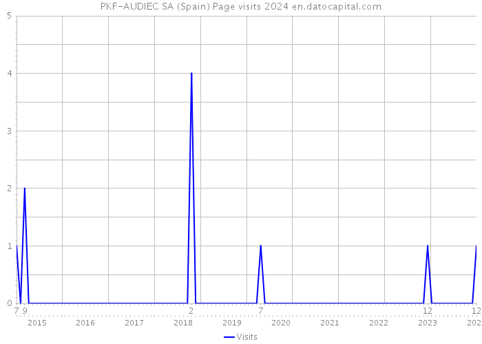 PKF-AUDIEC SA (Spain) Page visits 2024 