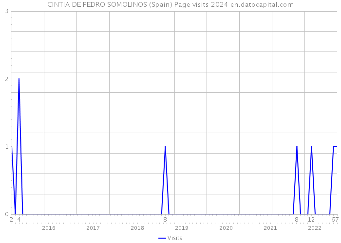 CINTIA DE PEDRO SOMOLINOS (Spain) Page visits 2024 