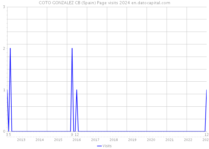 COTO GONZALEZ CB (Spain) Page visits 2024 