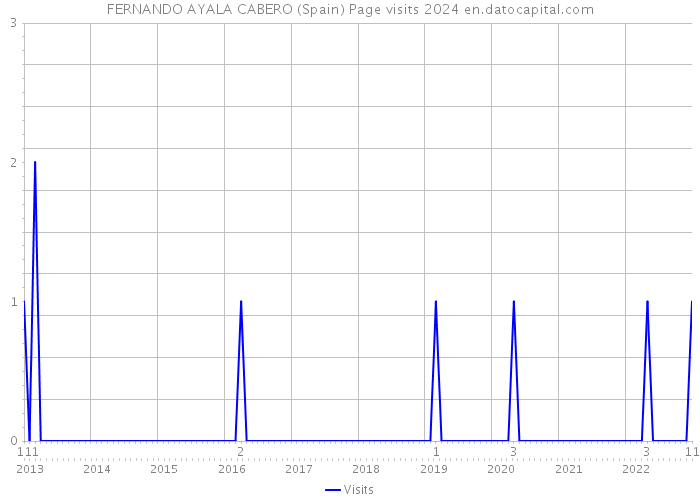 FERNANDO AYALA CABERO (Spain) Page visits 2024 
