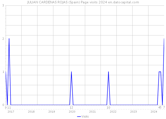 JULIAN CARDENAS ROJAS (Spain) Page visits 2024 