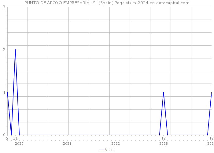 PUNTO DE APOYO EMPRESARIAL SL (Spain) Page visits 2024 