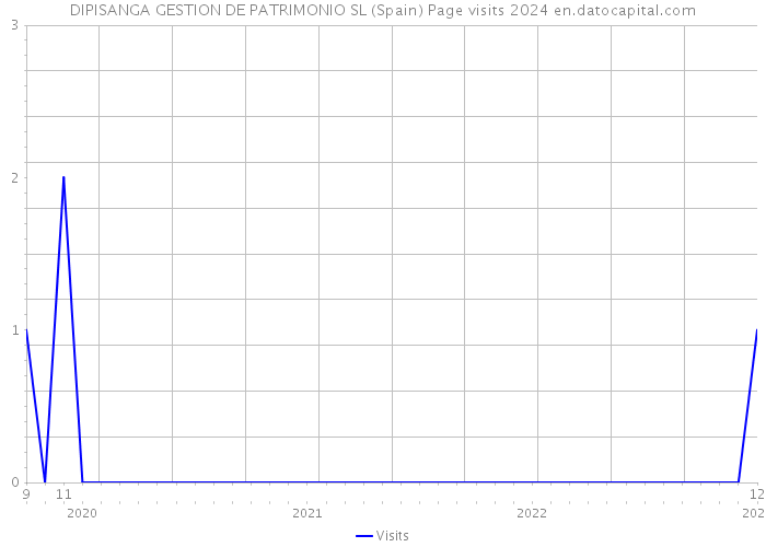 DIPISANGA GESTION DE PATRIMONIO SL (Spain) Page visits 2024 