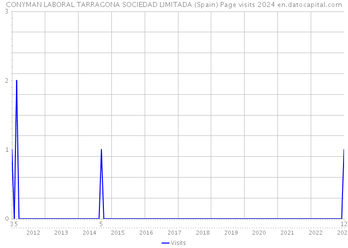 CONYMAN LABORAL TARRAGONA SOCIEDAD LIMITADA (Spain) Page visits 2024 