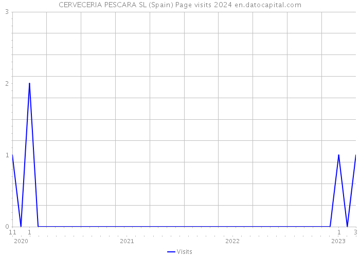 CERVECERIA PESCARA SL (Spain) Page visits 2024 
