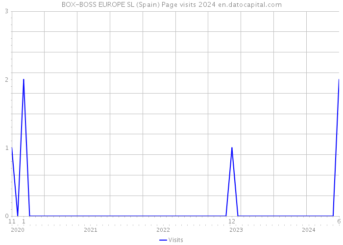 BOX-BOSS EUROPE SL (Spain) Page visits 2024 