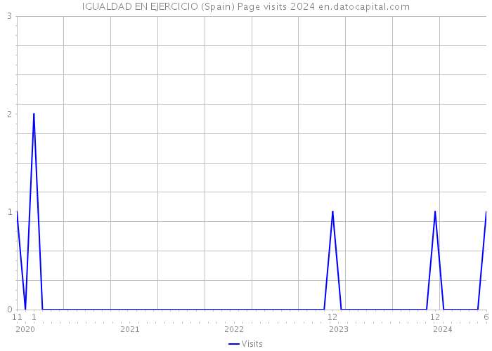 IGUALDAD EN EJERCICIO (Spain) Page visits 2024 