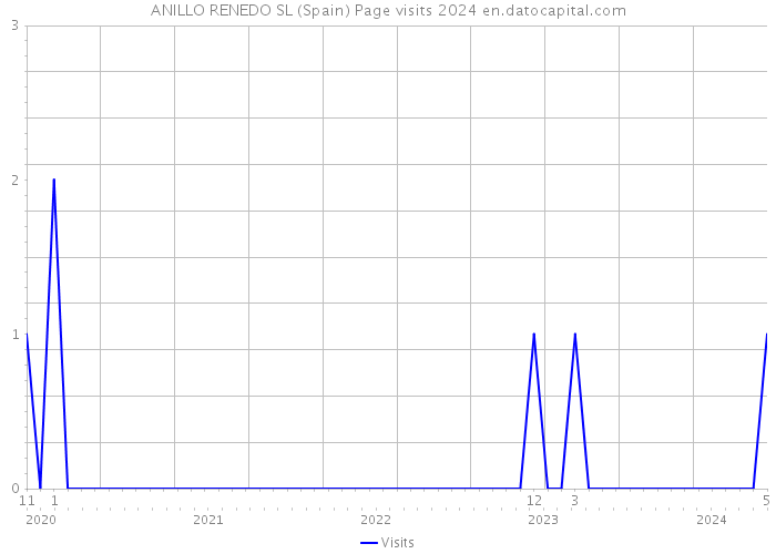 ANILLO RENEDO SL (Spain) Page visits 2024 