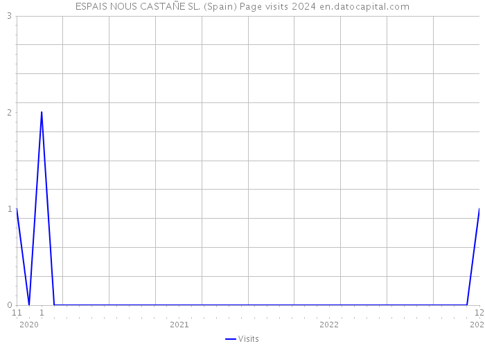 ESPAIS NOUS CASTAÑE SL. (Spain) Page visits 2024 