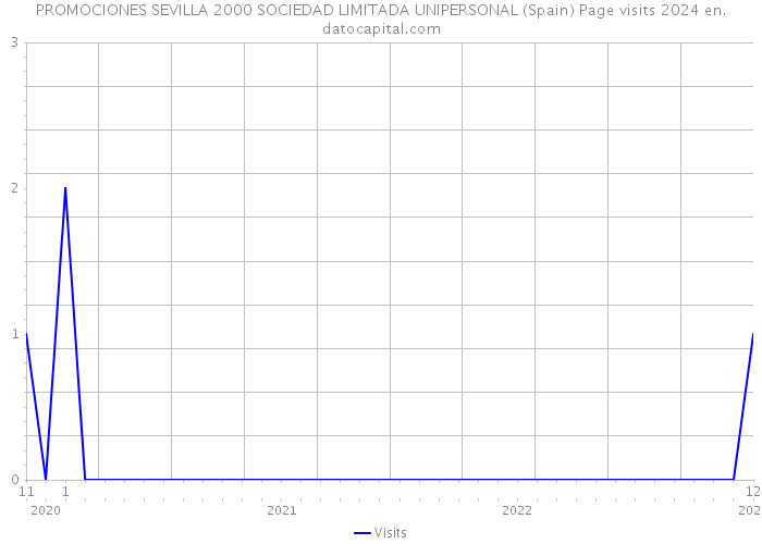 PROMOCIONES SEVILLA 2000 SOCIEDAD LIMITADA UNIPERSONAL (Spain) Page visits 2024 