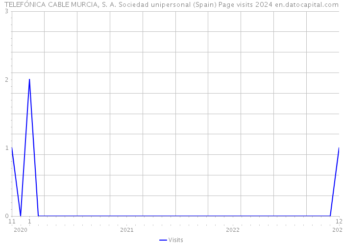 TELEFÓNICA CABLE MURCIA, S. A. Sociedad unipersonal (Spain) Page visits 2024 