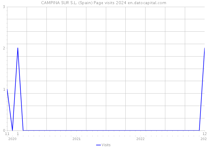 CAMPINA SUR S.L. (Spain) Page visits 2024 