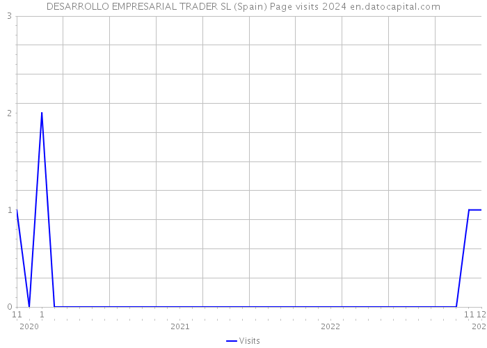 DESARROLLO EMPRESARIAL TRADER SL (Spain) Page visits 2024 