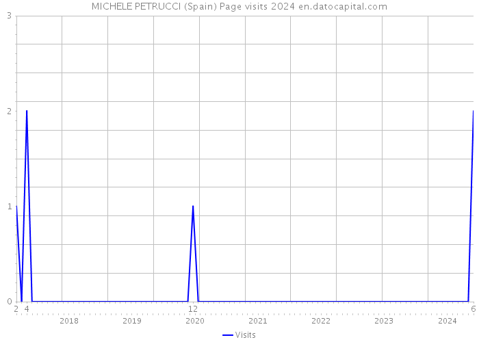 MICHELE PETRUCCI (Spain) Page visits 2024 