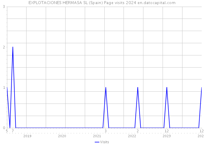 EXPLOTACIONES HERMASA SL (Spain) Page visits 2024 