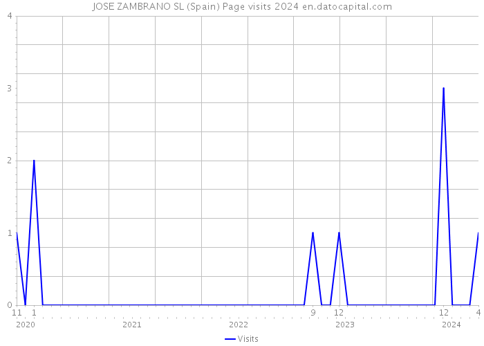 JOSE ZAMBRANO SL (Spain) Page visits 2024 