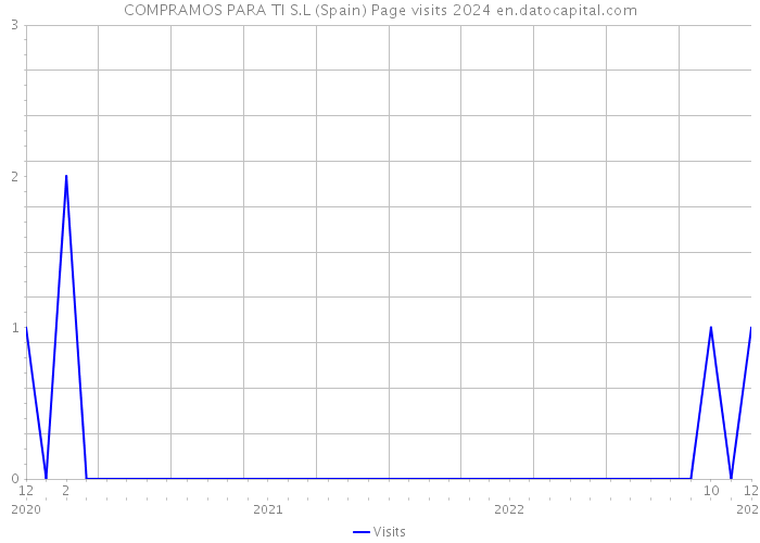 COMPRAMOS PARA TI S.L (Spain) Page visits 2024 