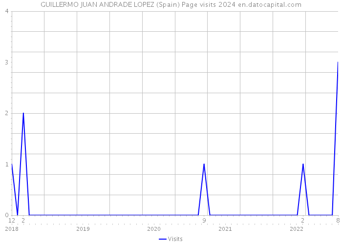 GUILLERMO JUAN ANDRADE LOPEZ (Spain) Page visits 2024 