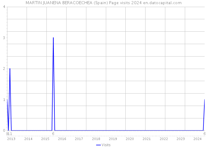 MARTIN JUANENA BERACOECHEA (Spain) Page visits 2024 