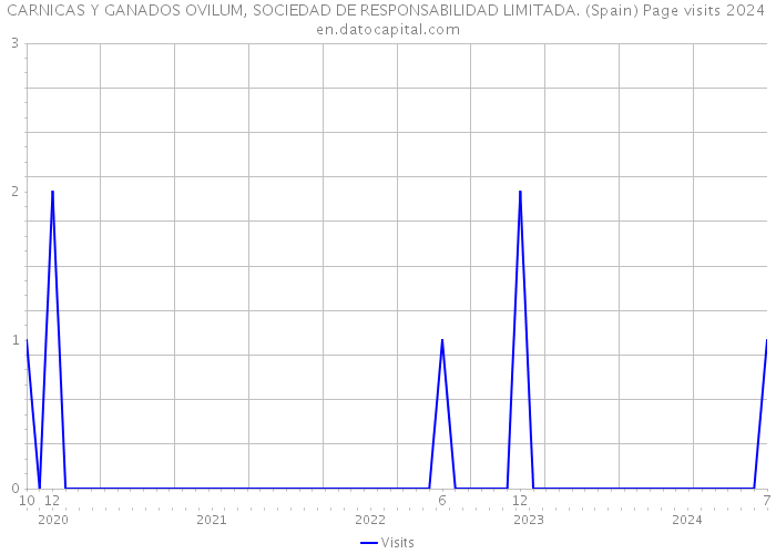 CARNICAS Y GANADOS OVILUM, SOCIEDAD DE RESPONSABILIDAD LIMITADA. (Spain) Page visits 2024 