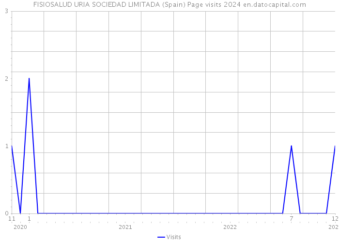 FISIOSALUD URIA SOCIEDAD LIMITADA (Spain) Page visits 2024 