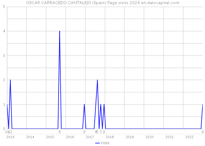 OSCAR CARRACEDO CANTALEJO (Spain) Page visits 2024 