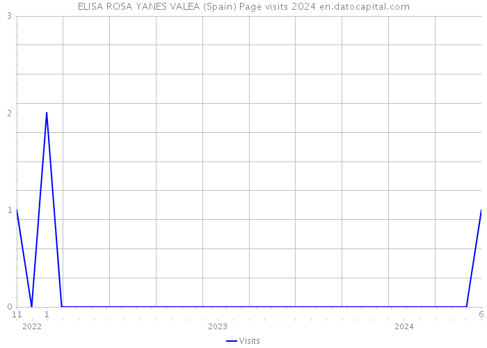 ELISA ROSA YANES VALEA (Spain) Page visits 2024 