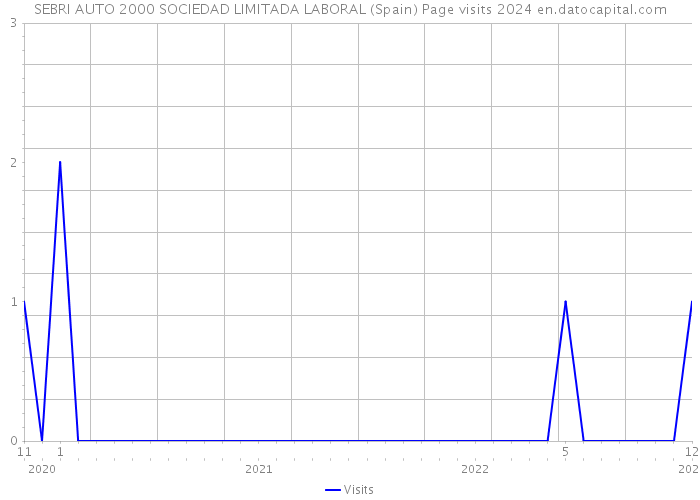 SEBRI AUTO 2000 SOCIEDAD LIMITADA LABORAL (Spain) Page visits 2024 