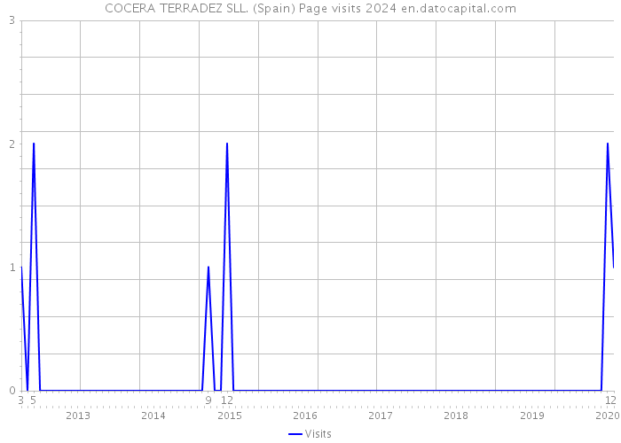 COCERA TERRADEZ SLL. (Spain) Page visits 2024 