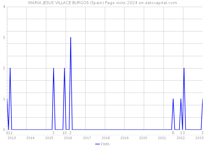 MARIA JESUS VILLACE BURGOS (Spain) Page visits 2024 