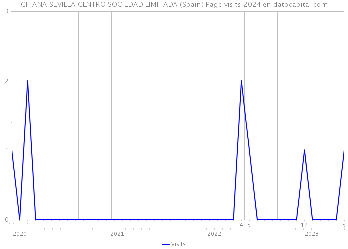 GITANA SEVILLA CENTRO SOCIEDAD LIMITADA (Spain) Page visits 2024 