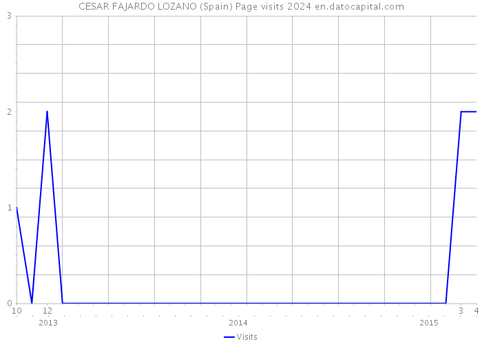CESAR FAJARDO LOZANO (Spain) Page visits 2024 