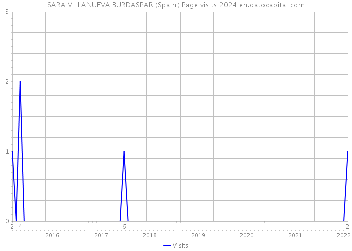 SARA VILLANUEVA BURDASPAR (Spain) Page visits 2024 